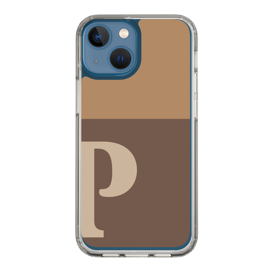 Slim Protection Case［ Original - initial two tone - P brown ］