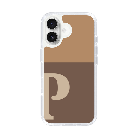 Slim Protection Case［ オリジナル - initial two tone - P brown ］