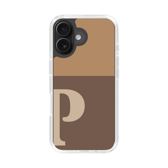 Slim Protection Case［ オリジナル - initial two tone - P brown ］