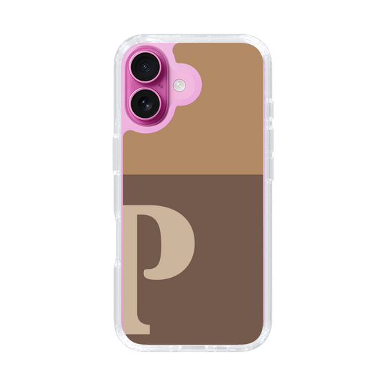 Slim Protection Case［ オリジナル - initial two tone - P brown ］