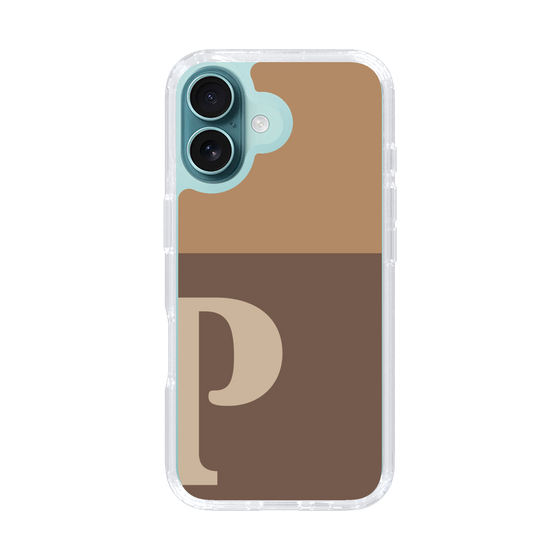 Slim Protection Case［ オリジナル - initial two tone - P brown ］