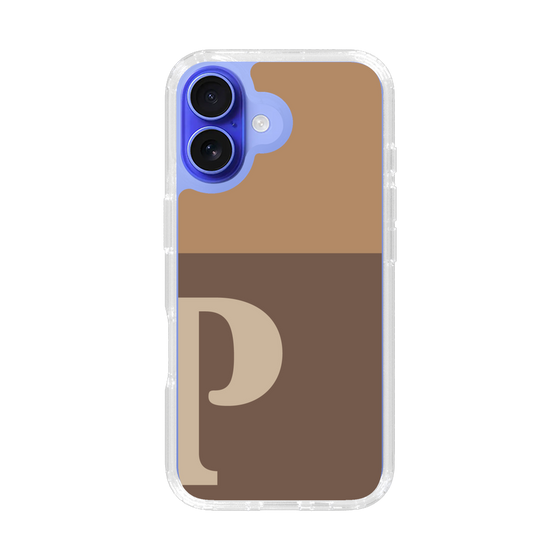 Slim Protection Case［ オリジナル - initial two tone - P brown ］