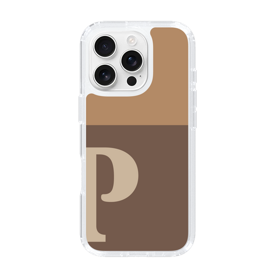 Slim Protection Case［ オリジナル - initial two tone - P brown ］