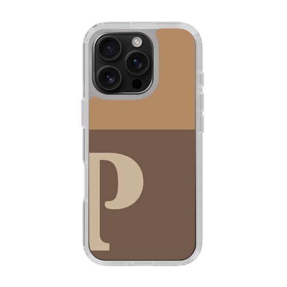Slim Protection Case［ オリジナル - initial two tone - P brown ］