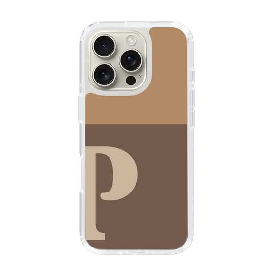 Slim Protection Case［ オリジナル - initial two tone - P brown ］