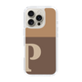 Slim Protection Case［ オリジナル - initial two tone - P brown ］
