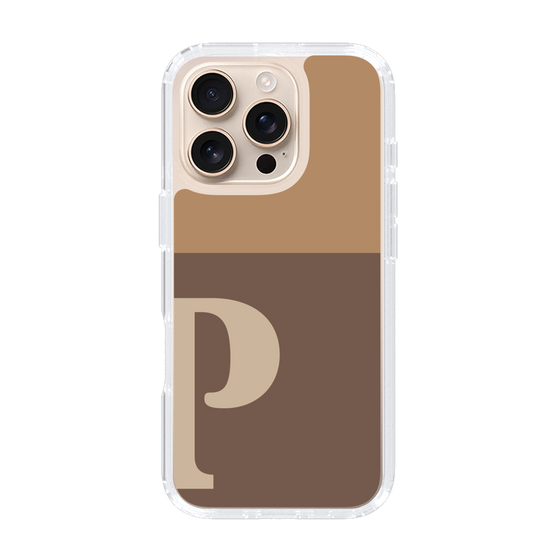 Slim Protection Case［ オリジナル - initial two tone - P brown ］