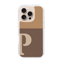 Slim Protection Case［ オリジナル - initial two tone - P brown ］