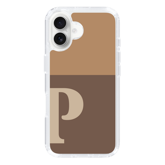 Slim Protection Case［ オリジナル - initial two tone - P brown ］