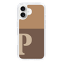 Slim Protection Case［ オリジナル - initial two tone - P brown ］