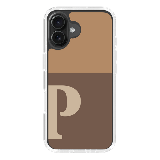 Slim Protection Case［ オリジナル - initial two tone - P brown ］
