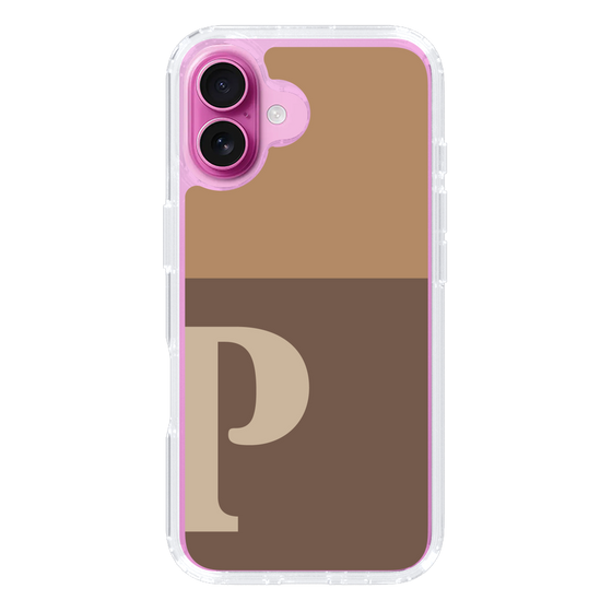 Slim Protection Case［ オリジナル - initial two tone - P brown ］
