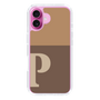 Slim Protection Case［ オリジナル - initial two tone - P brown ］