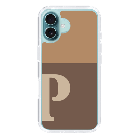 Slim Protection Case［ オリジナル - initial two tone - P brown ］