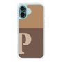 Slim Protection Case［ オリジナル - initial two tone - P brown ］