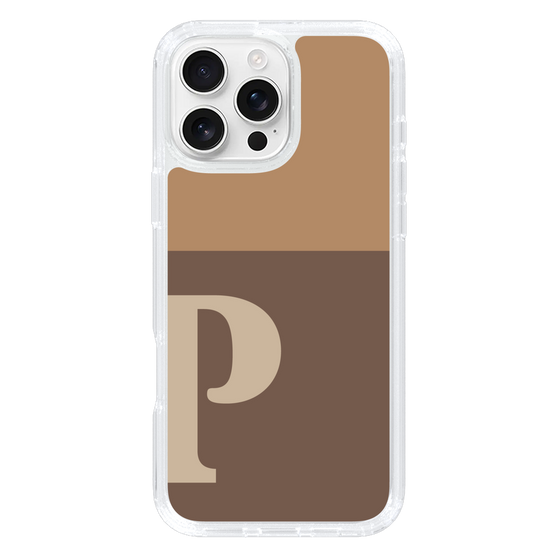 Slim Protection Case［ オリジナル - initial two tone - P brown ］