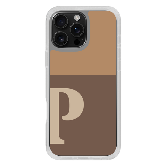 Slim Protection Case［ オリジナル - initial two tone - P brown ］