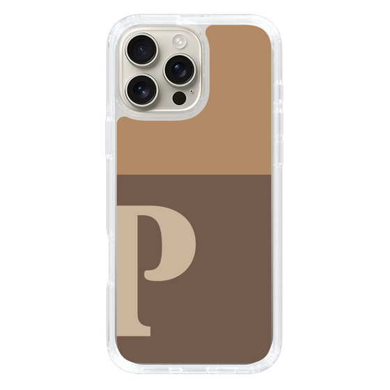 Slim Protection Case［ オリジナル - initial two tone - P brown ］