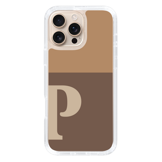 Slim Protection Case［ オリジナル - initial two tone - P brown ］