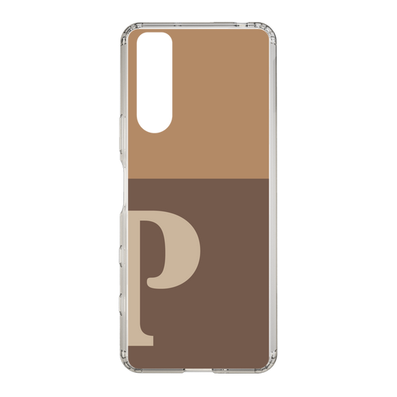 Slim Protection Case［ Original - initial two tone - P brown ］