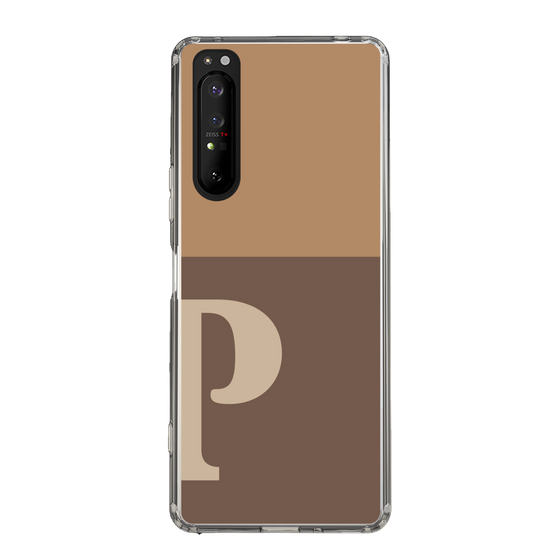 Slim Protection Case［ Original - initial two tone - P brown ］