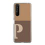 Slim Protection Case［ Original - initial two tone - P brown ］