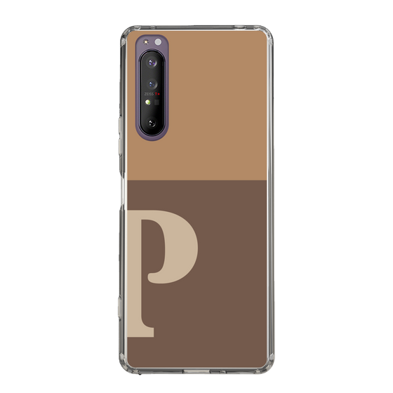 Slim Protection Case［ Original - initial two tone - P brown ］