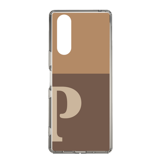 Slim Protection Case［ Original - initial two tone - P brown ］
