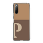 Slim Protection Case［ Original - initial two tone - P brown ］
