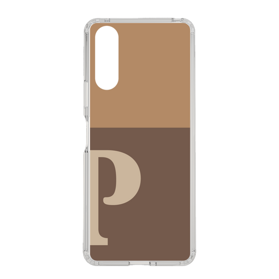 Slim Protection Case［ Original - initial two tone - P brown ］