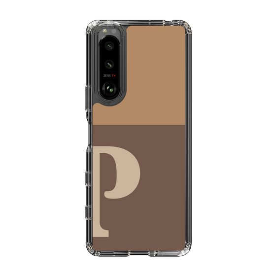 Slim Protection Case［ Original - initial two tone - P brown ］