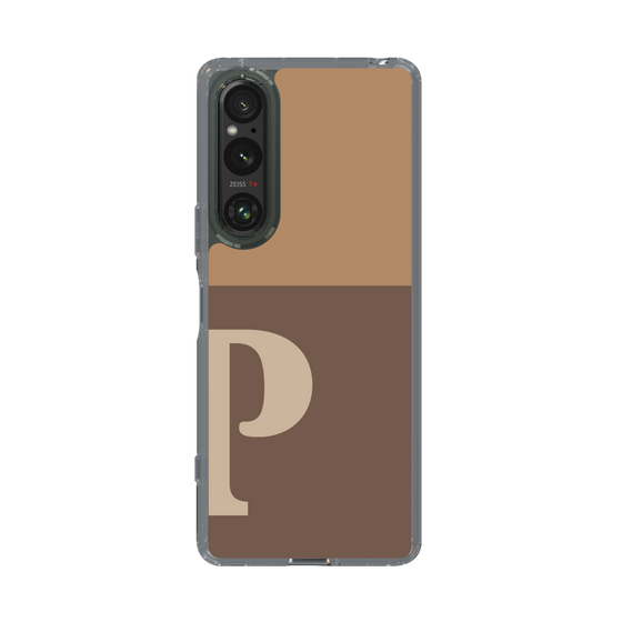 Slim Protection Case［ Original - initial two tone - P brown ］