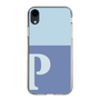 Slim Protection Case［ Original - initial two tone - P blue ］
