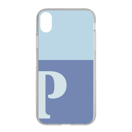 Slim Protection Case［ Original - initial two tone - P blue ］