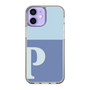 Slim Protection Case［ Original - initial two tone - P blue ］