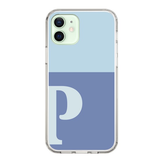 Slim Protection Case［ Original - initial two tone - P blue ］