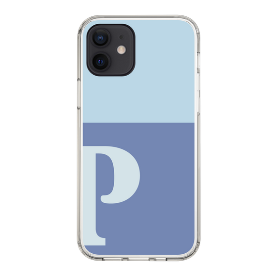 Slim Protection Case［ Original - initial two tone - P blue ］