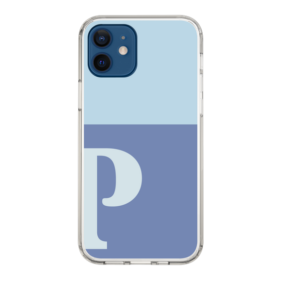 Slim Protection Case［ Original - initial two tone - P blue ］