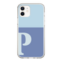Slim Protection Case［ Original - initial two tone - P blue ］