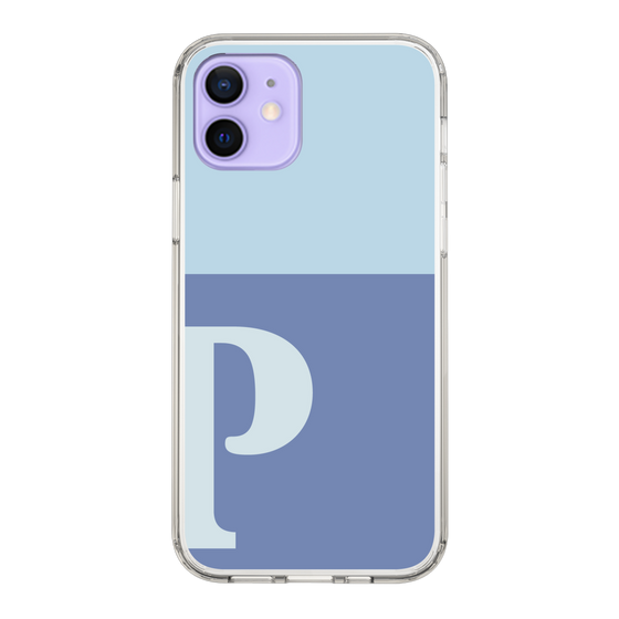 Slim Protection Case［ Original - initial two tone - P blue ］