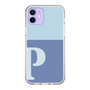 Slim Protection Case［ Original - initial two tone - P blue ］