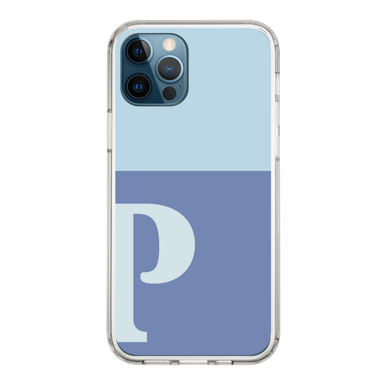 Slim Protection Case［ Original - initial two tone - P blue ］