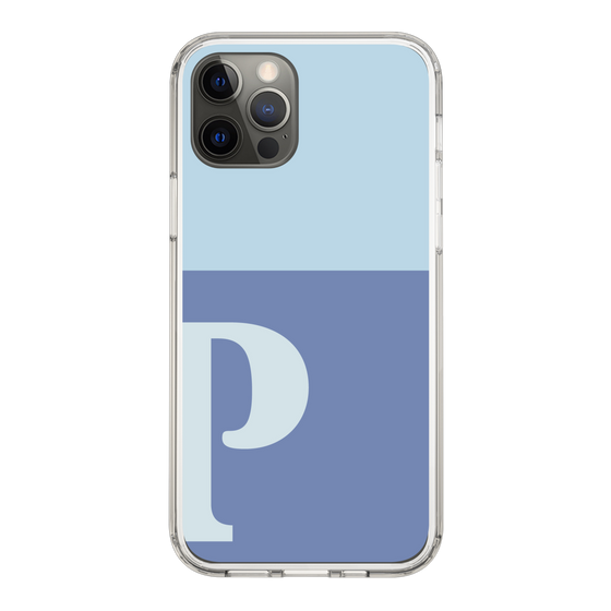 Slim Protection Case［ Original - initial two tone - P blue ］