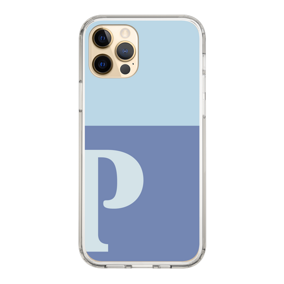 Slim Protection Case［ Original - initial two tone - P blue ］