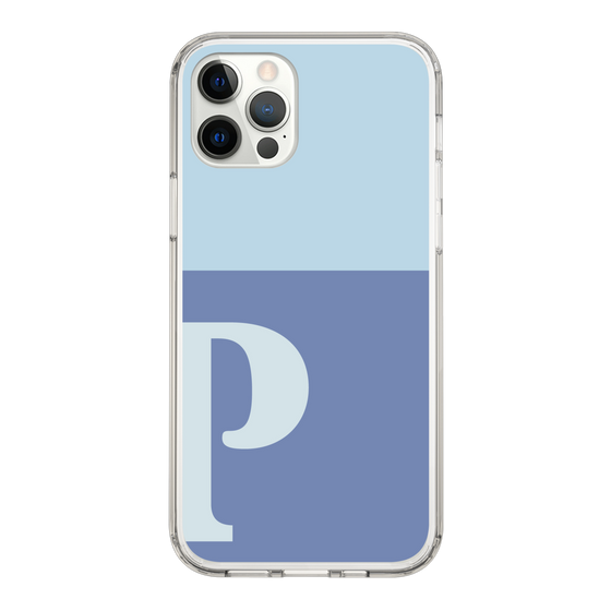 Slim Protection Case［ Original - initial two tone - P blue ］