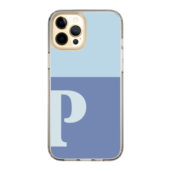 Slim Protection Case［ Original - initial two tone - P blue ］