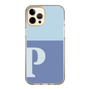Slim Protection Case［ Original - initial two tone - P blue ］