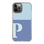 Slim Protection Case［ Original - initial two tone - P blue ］