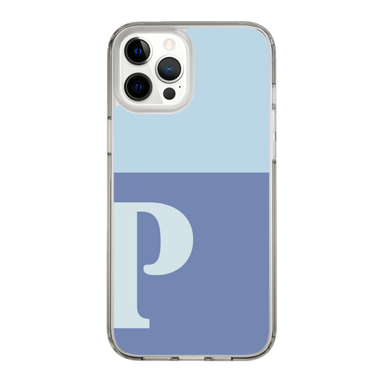Slim Protection Case［ Original - initial two tone - P blue ］