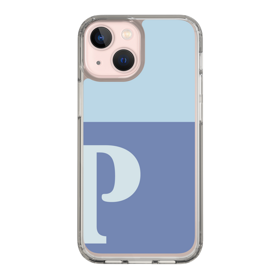Slim Protection Case［ Original - initial two tone - P blue ］
